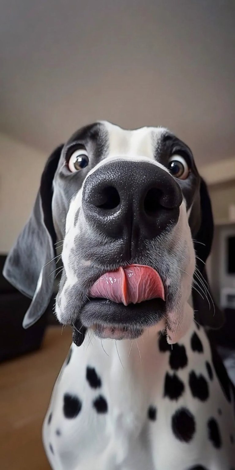 Crazy dog iOS wallpaper HD