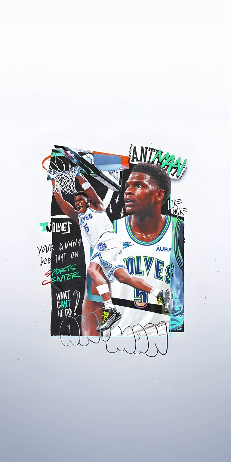 Anthony Edwards collage iPhone wallpapers