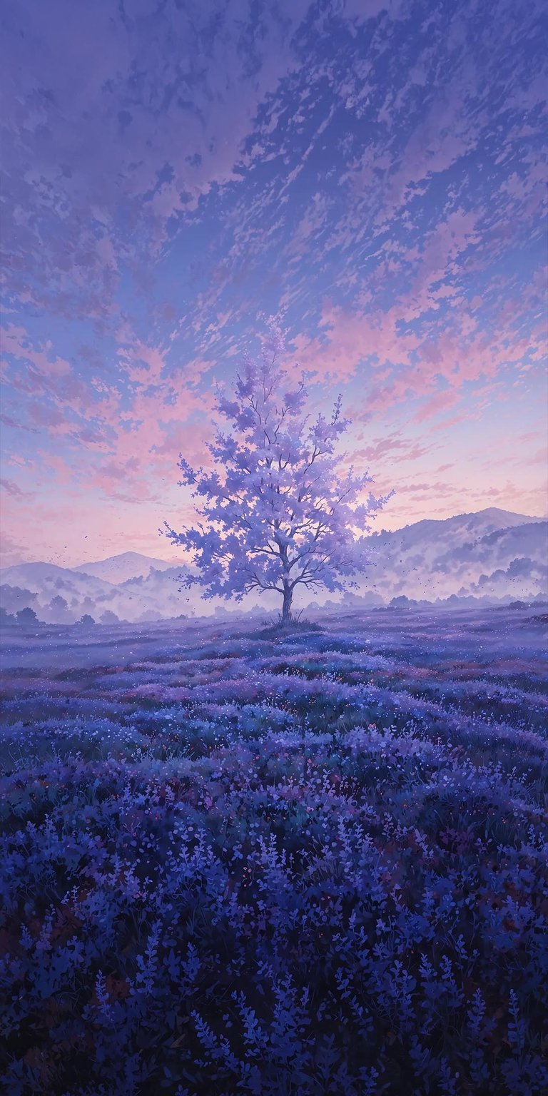 Jacaranda tree iPhone wallpaper 4K