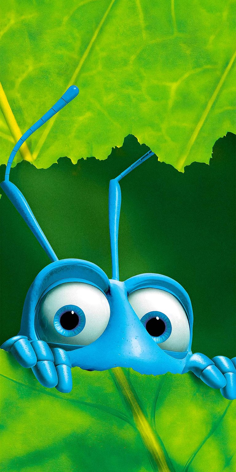 Flik peeking leaf wallpaper 3D
