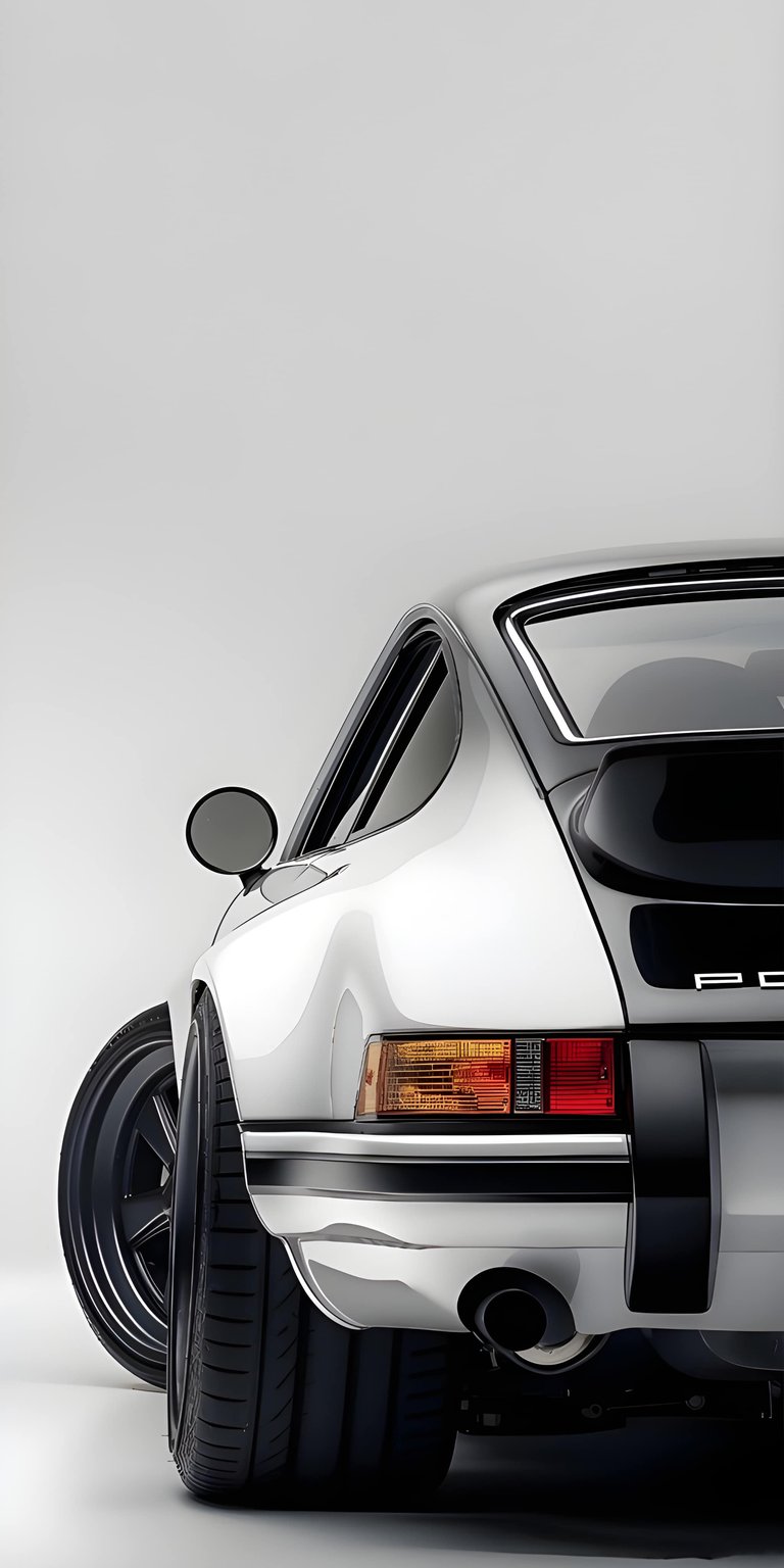 Description: This premium 4K wallpaper features a stunning white classic Porsche 911 rear view for your iPhone. Download this high-resolution wallpaper to showcase the iconic vintage curves and wide-body stance of a legendary German sports car.