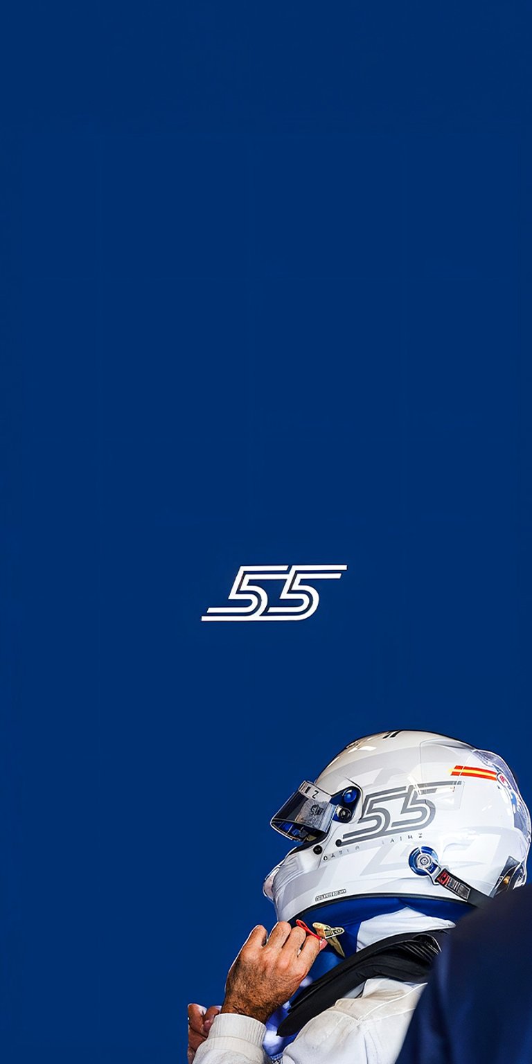 Carlos Sainz helmet wallpaper iPhone 4K