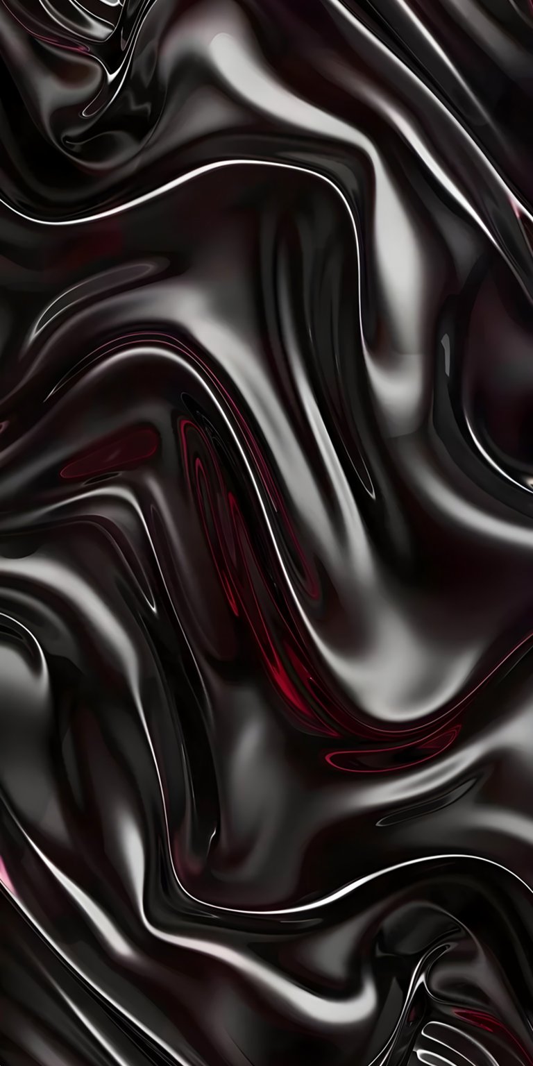 Black liquid glass art iPhone wallpaper 4K