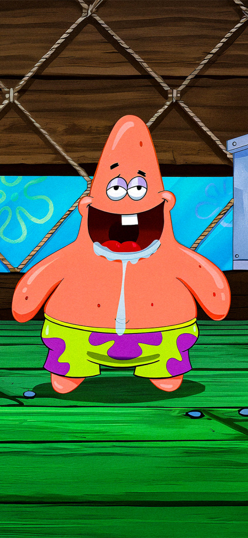Patrick funny photo matching wallpaper iPhone 4K