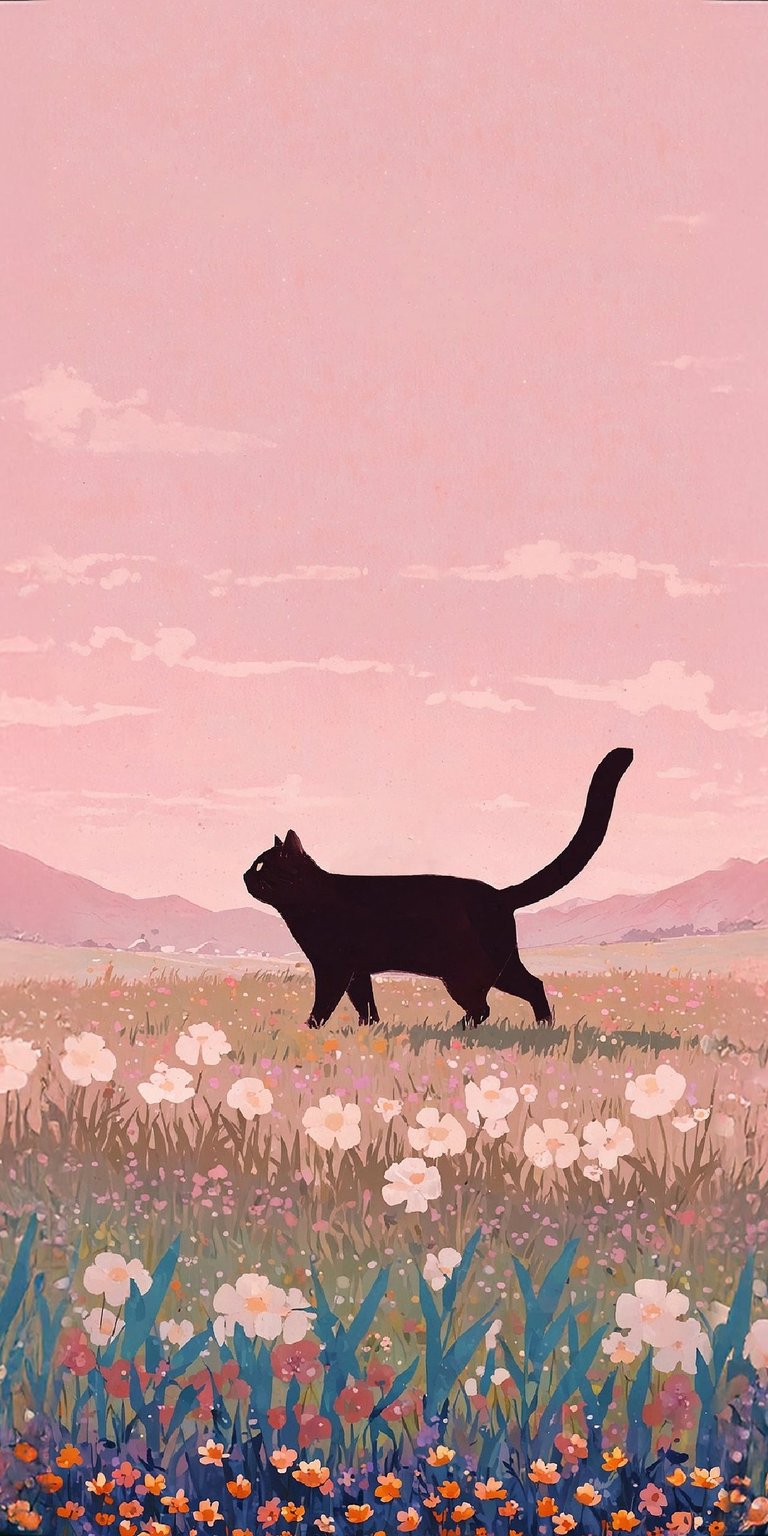 Black cat wallpaper mobile 4k