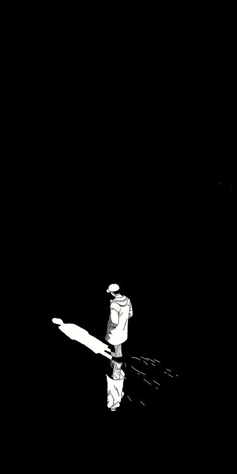 Dark Nonchalant white shadow wallpaper iPhone 4K