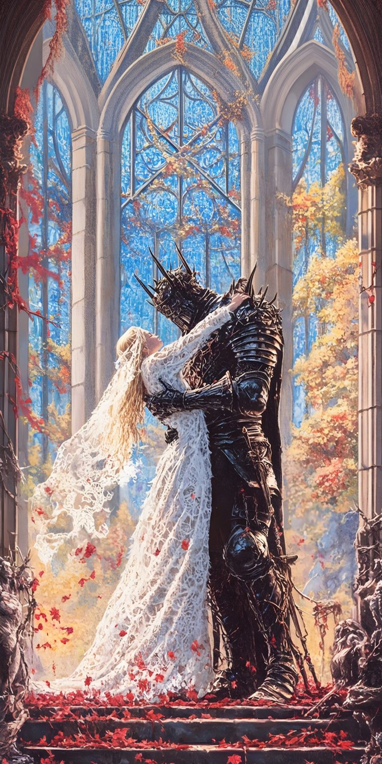 Dark Prince and White Princess art wallpaper HD