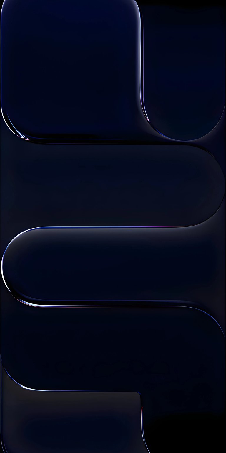 This abstract 4K wallpaper showcases a mesmerizing, curvy design with dark blue hues and radiant edges. Perfect for your iPhone, this wallpaper adds a sleek and modern touch to your screen.