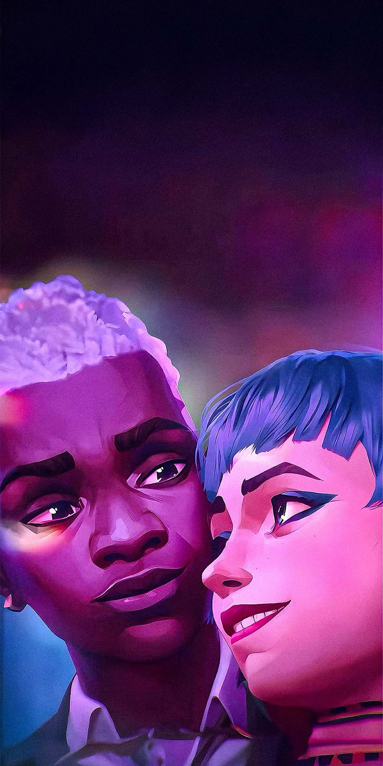 Arcane Ekko and Powder love wallpaper