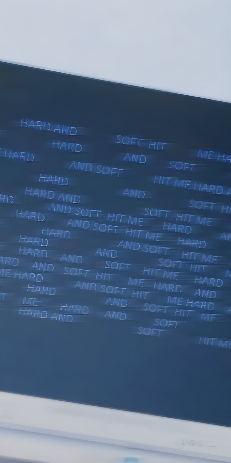 computer computer screen monitor screen billie eilish words hit me hard and soft