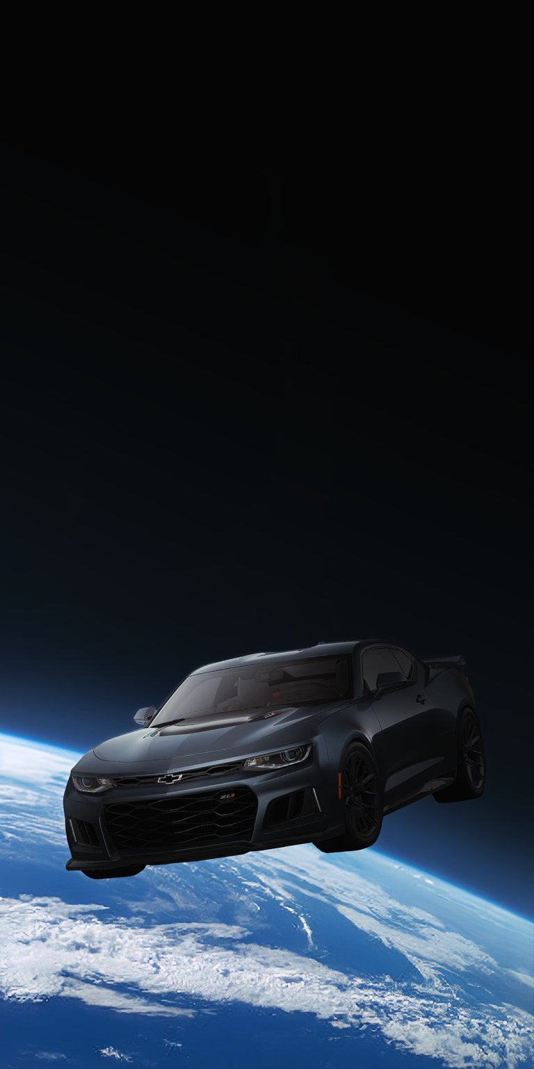 Car in space wallpapers for iPhone