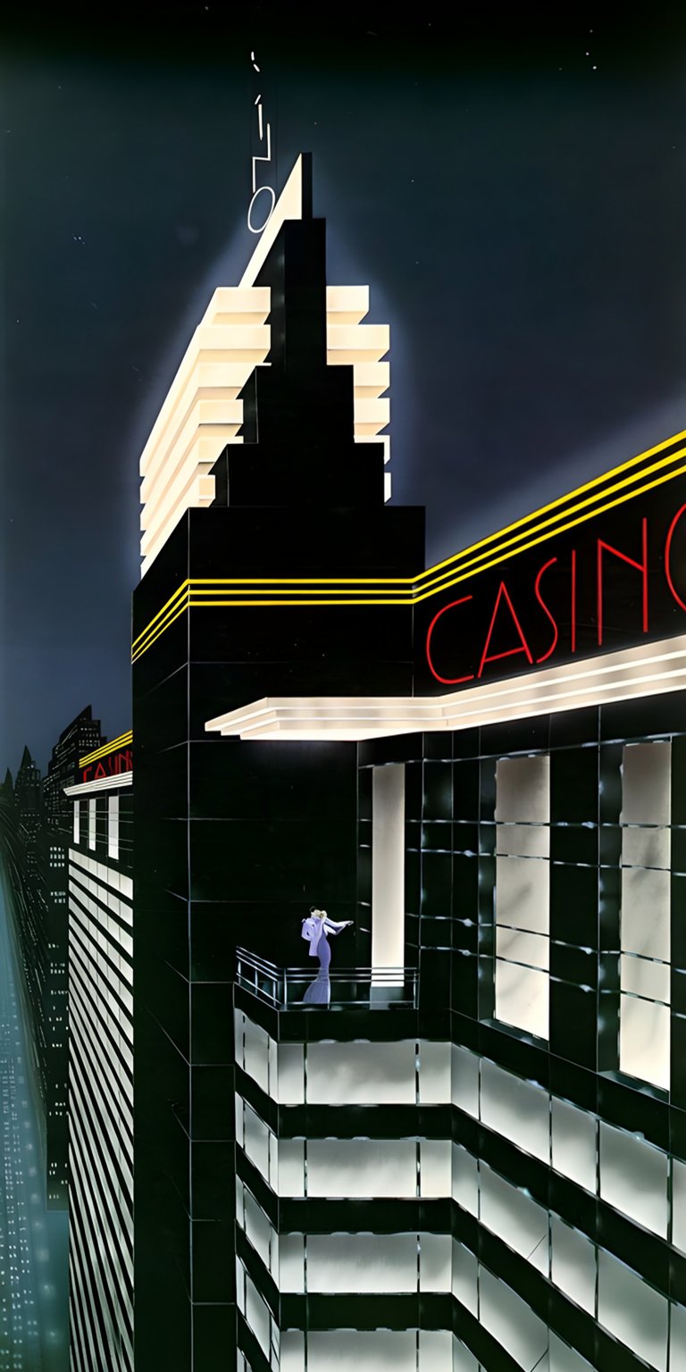 Casino building wallpaper iPhone 4K