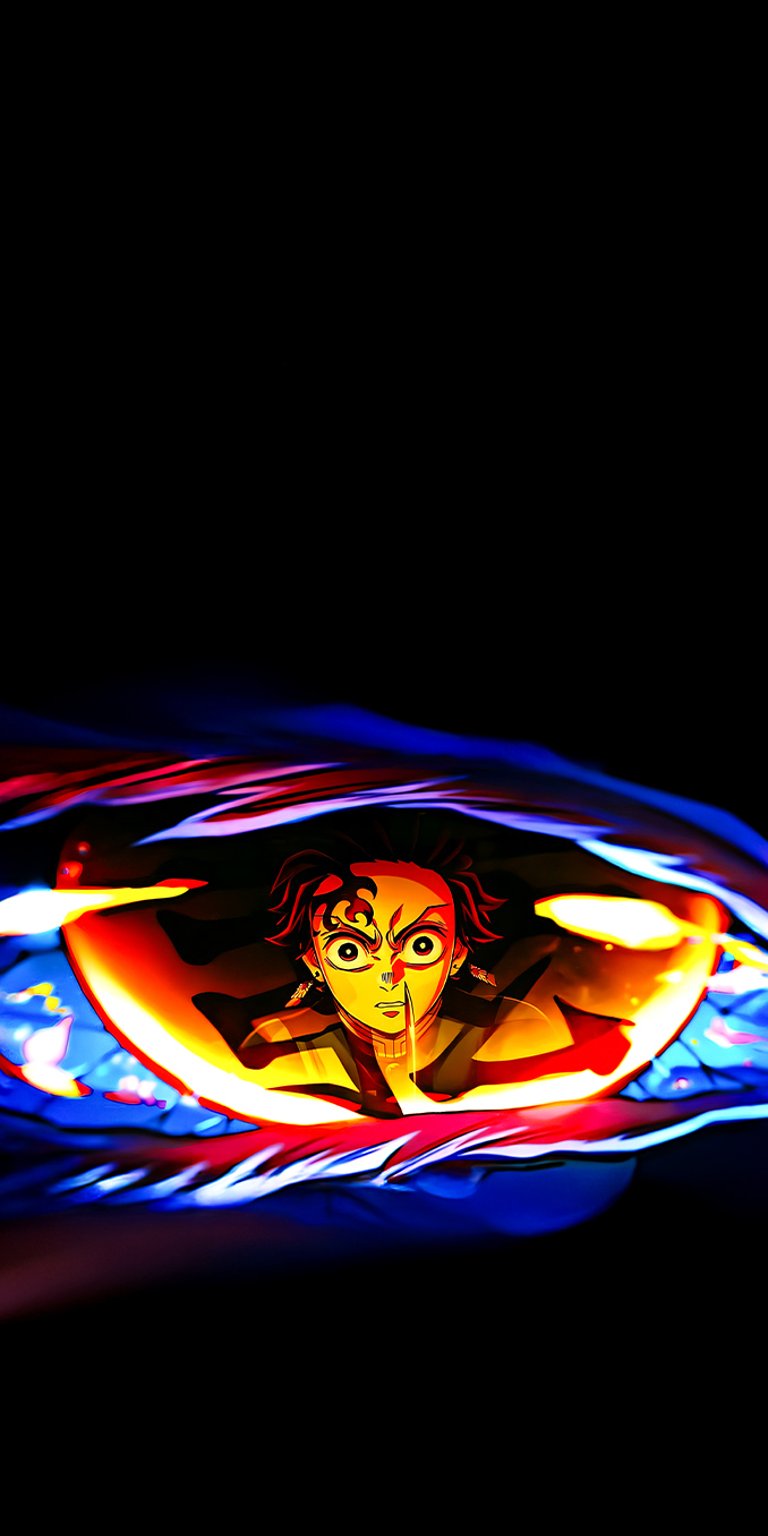 Akaza eye reflection wallpaper iPhone 4K