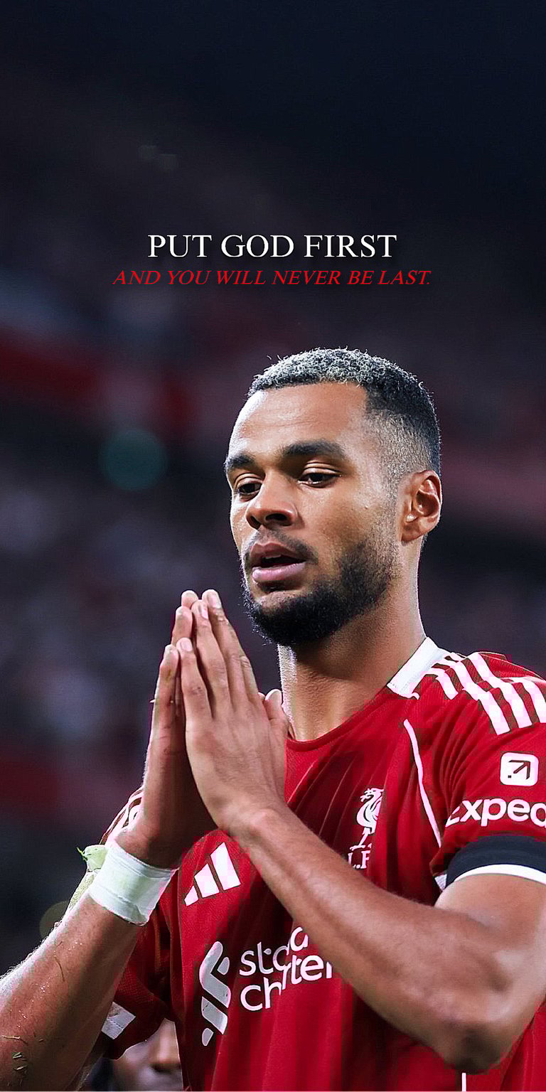 Cody Gakpo praying wallpaper for iPhone 4K