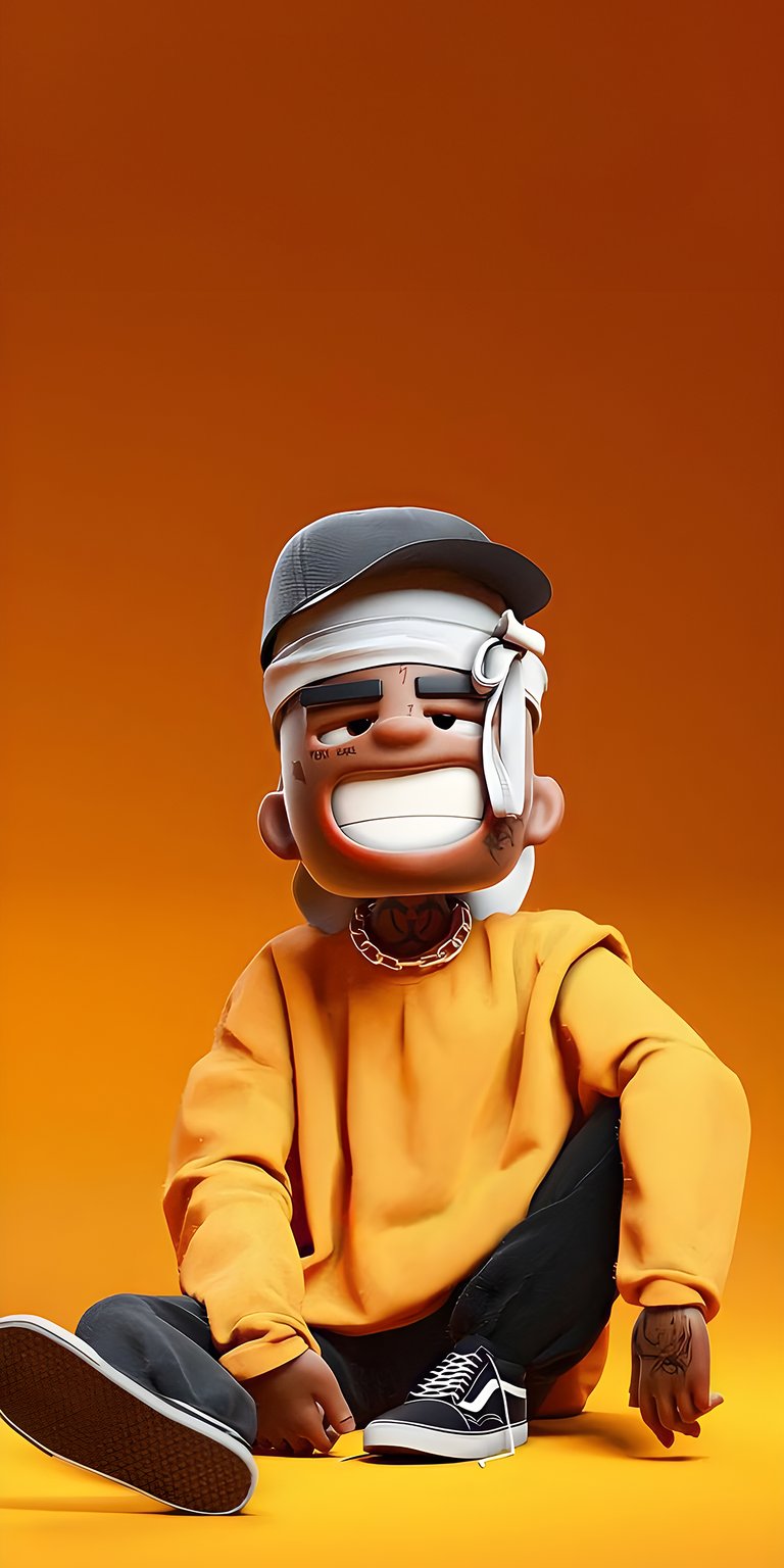 Stylized by Norwegian artist Christian J. Liquid digital art wallpaper for iPhone