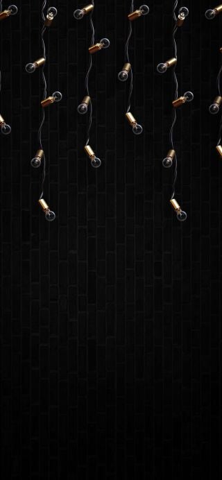 String lights dark wallpaper for iPhone