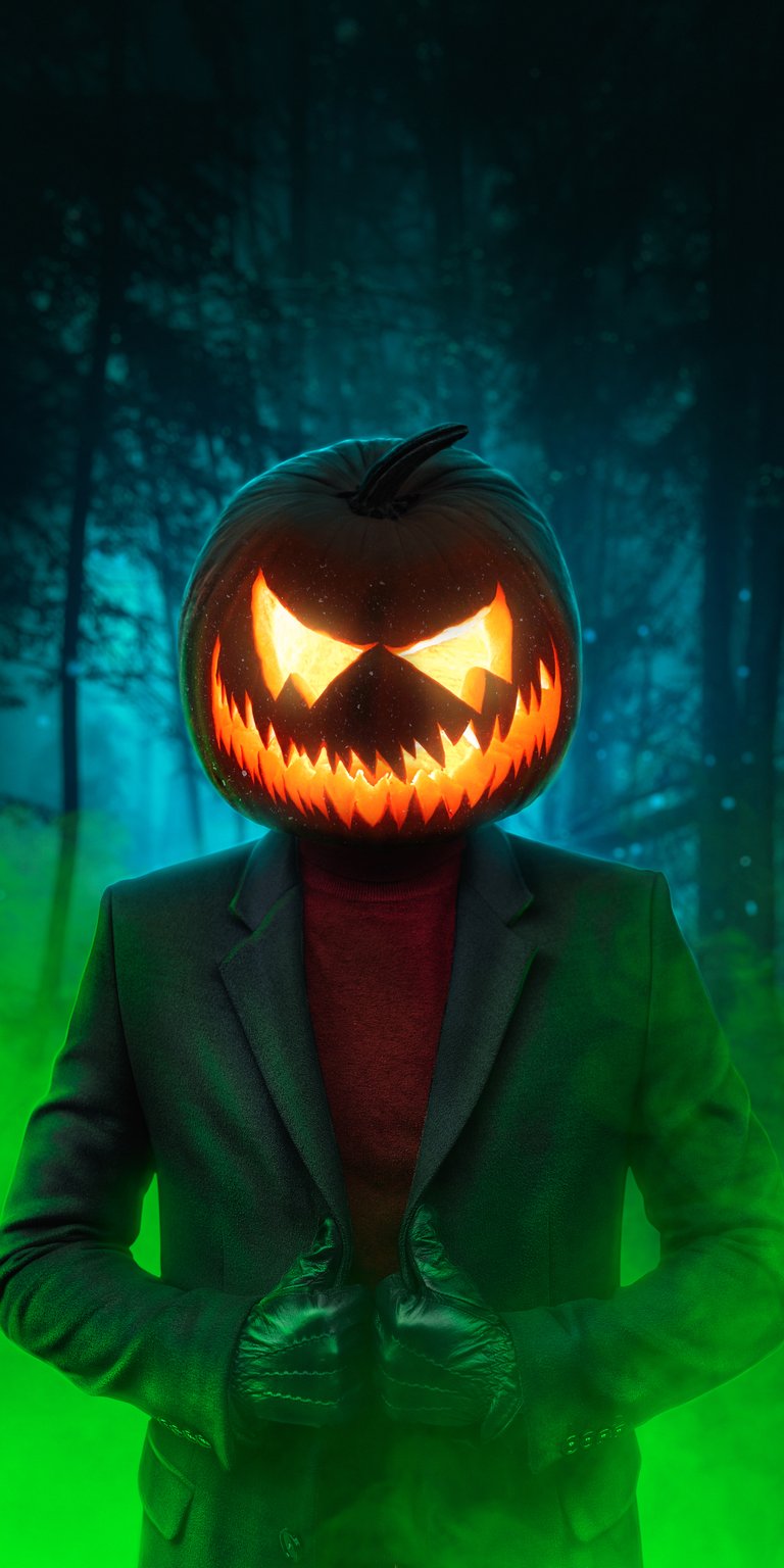 Mr Pumpkin portrait iphone wallpaper