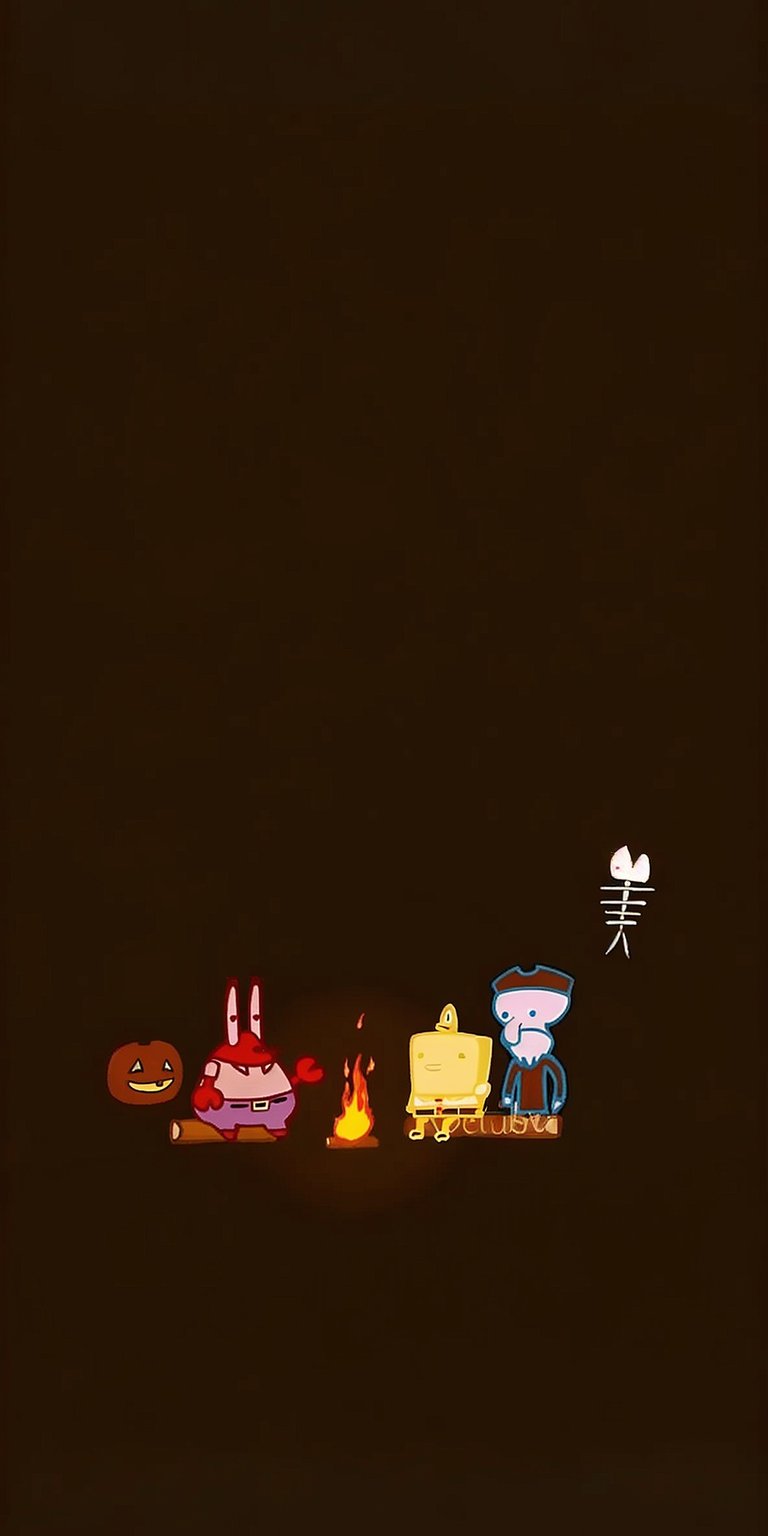 Spongebob halloween cartoon iPhone wallpaper HD