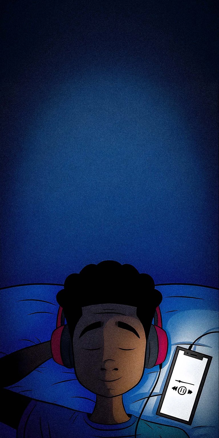 Boy listening music wallpaper HD iPhone