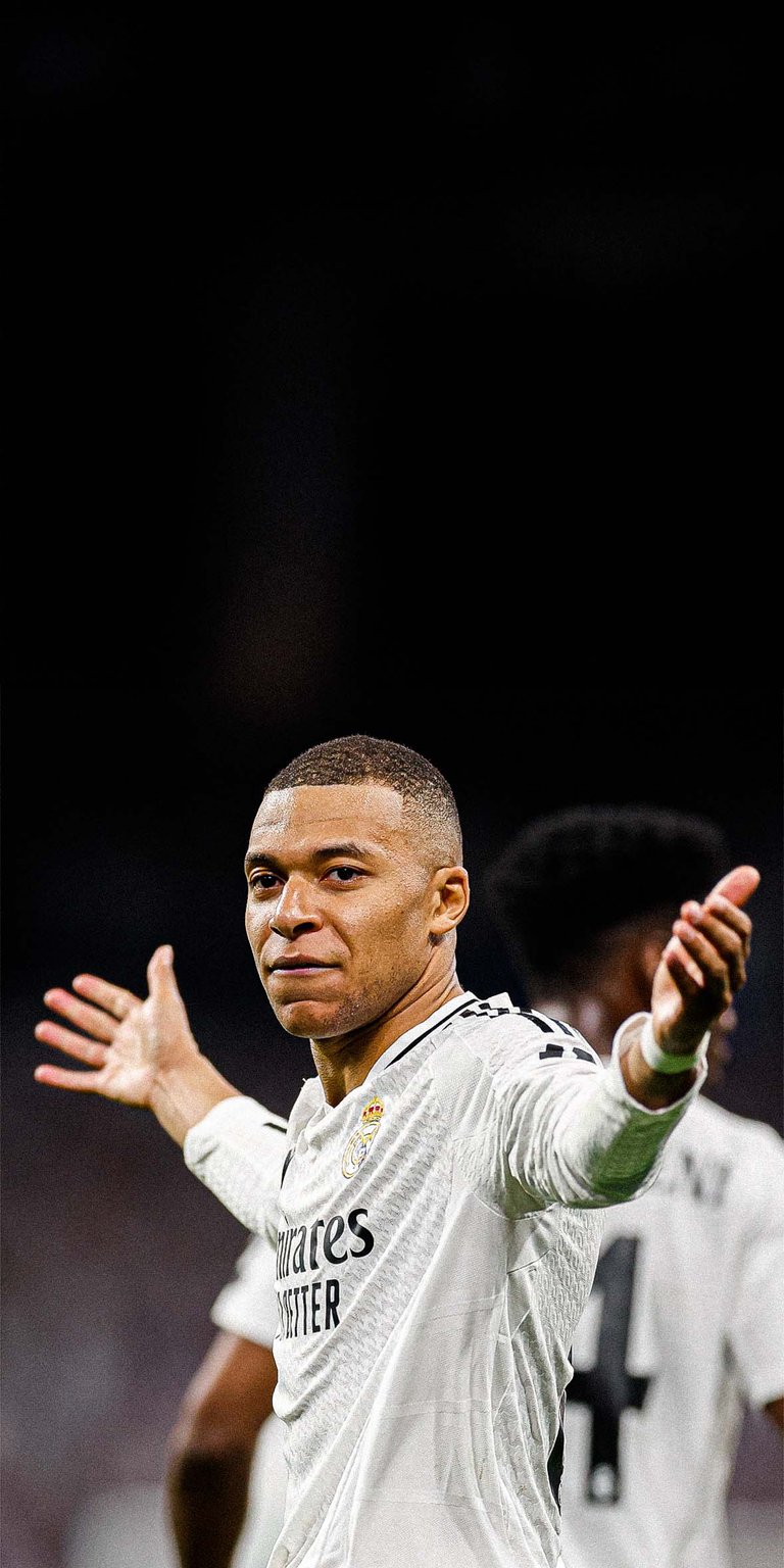 Kylian Mbappe Pose Wallpaper for iPhone