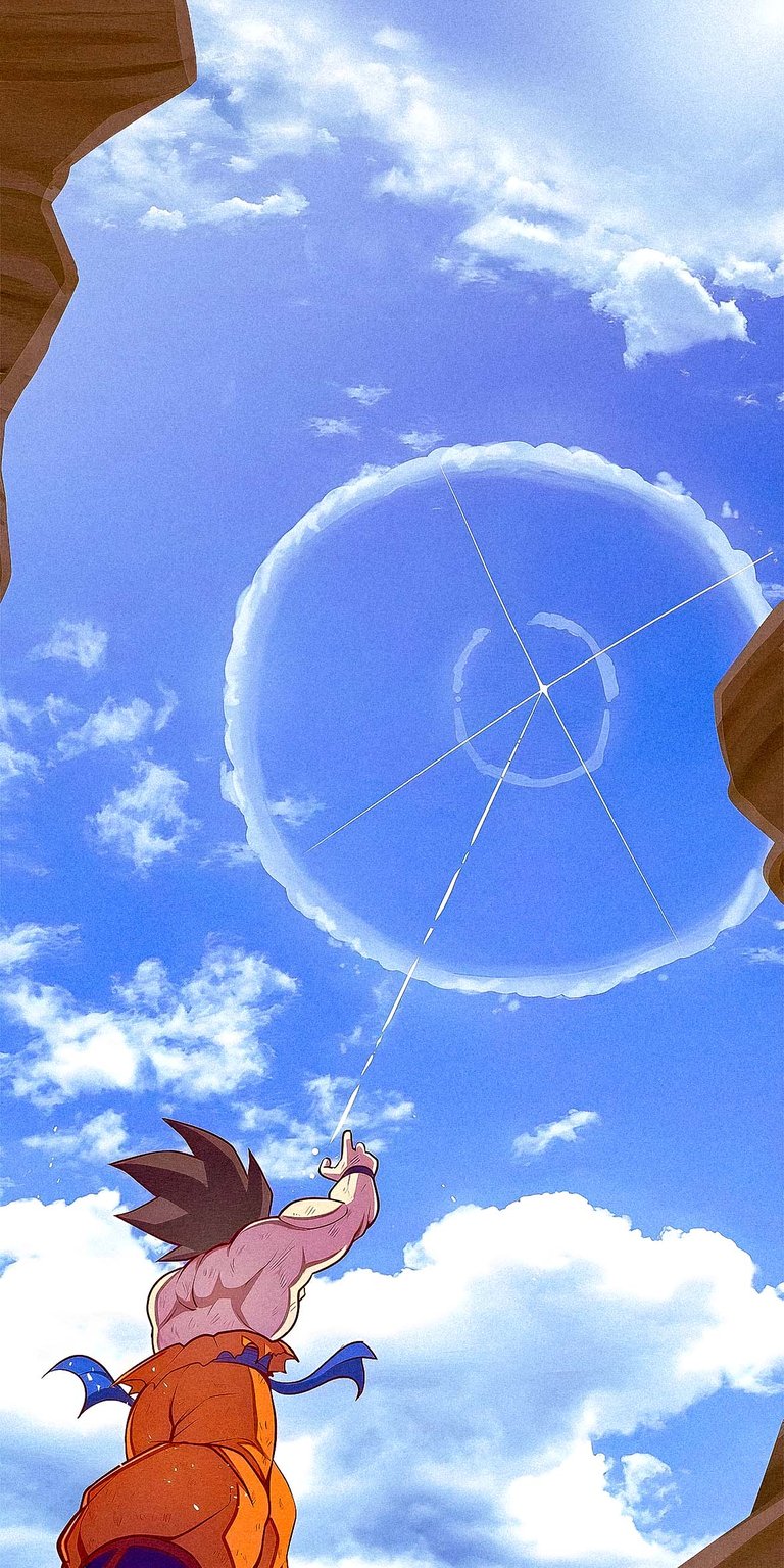 Goku Dragon Ball Z Energy Beam wallpaper 4K