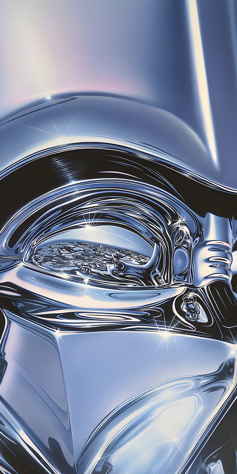 art image liquid starwars metal shiny platinum darth vader