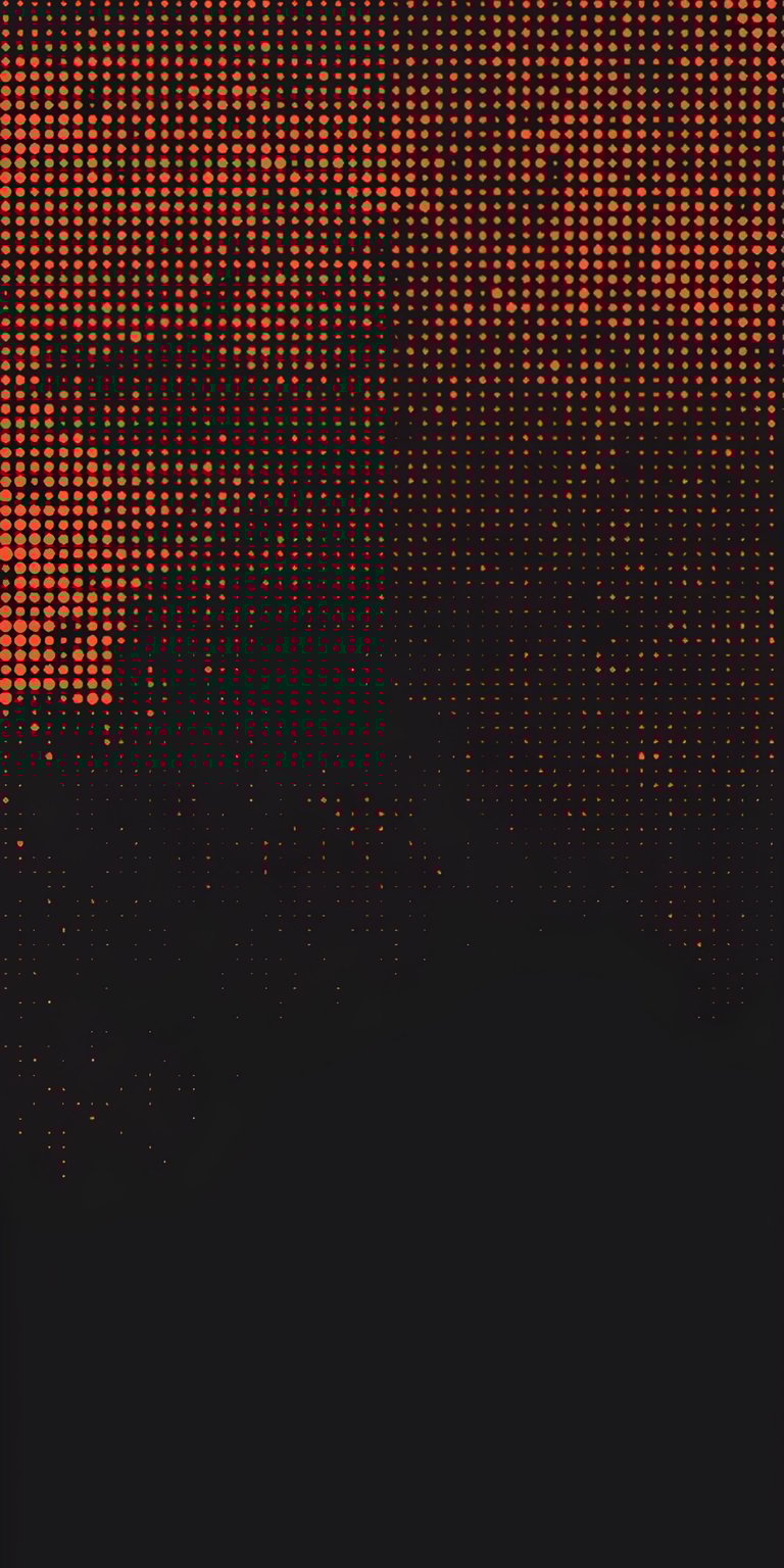 Ignite your screen with a red ember wallpaper featuring 3D halftone dots and a high-contrast cinematic glow. This aggressive abstract wallpaper is designed to make iPhone icons pop against deep black and red textures.