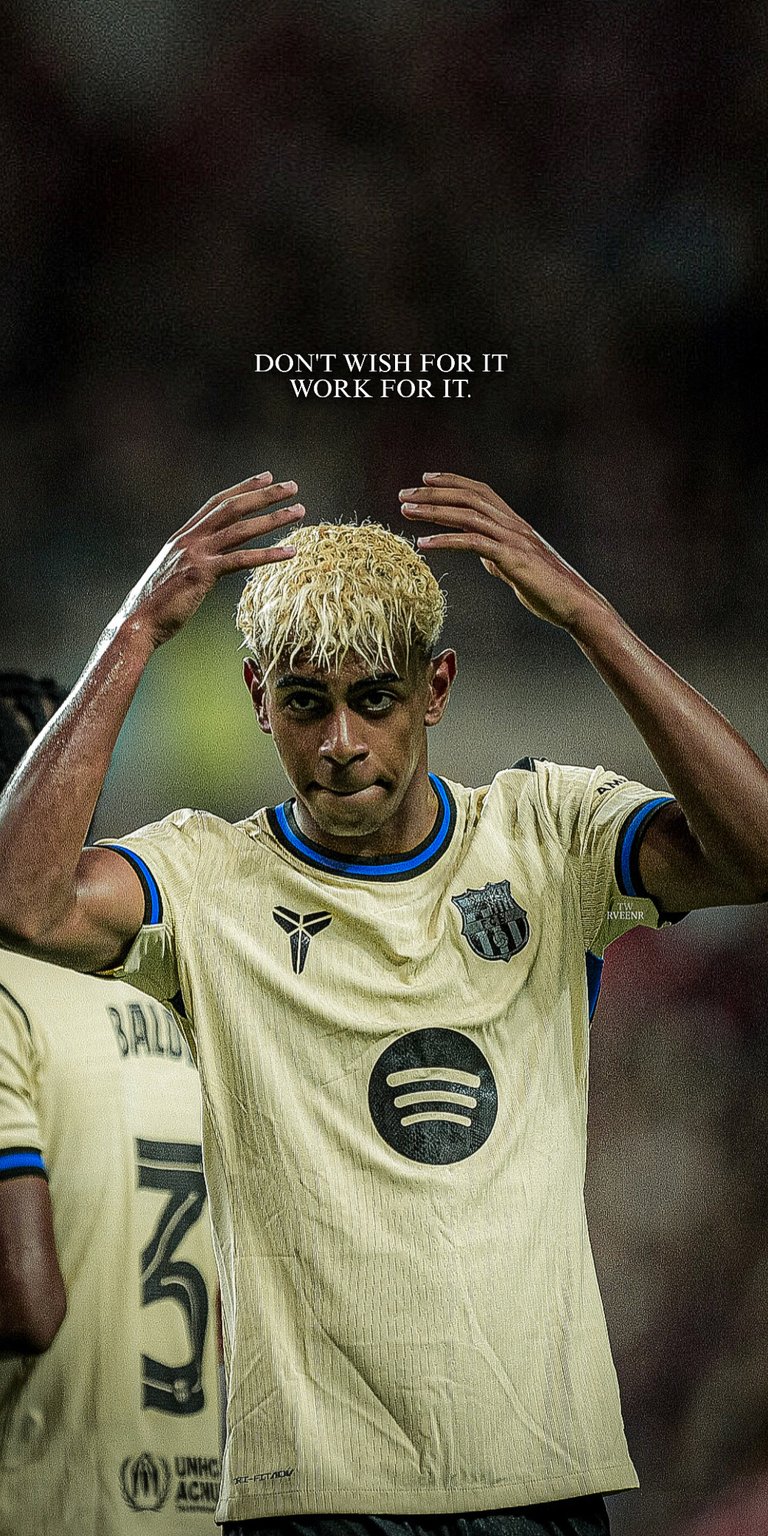 Lamine Yamal quote wallpaper for mobile 4K