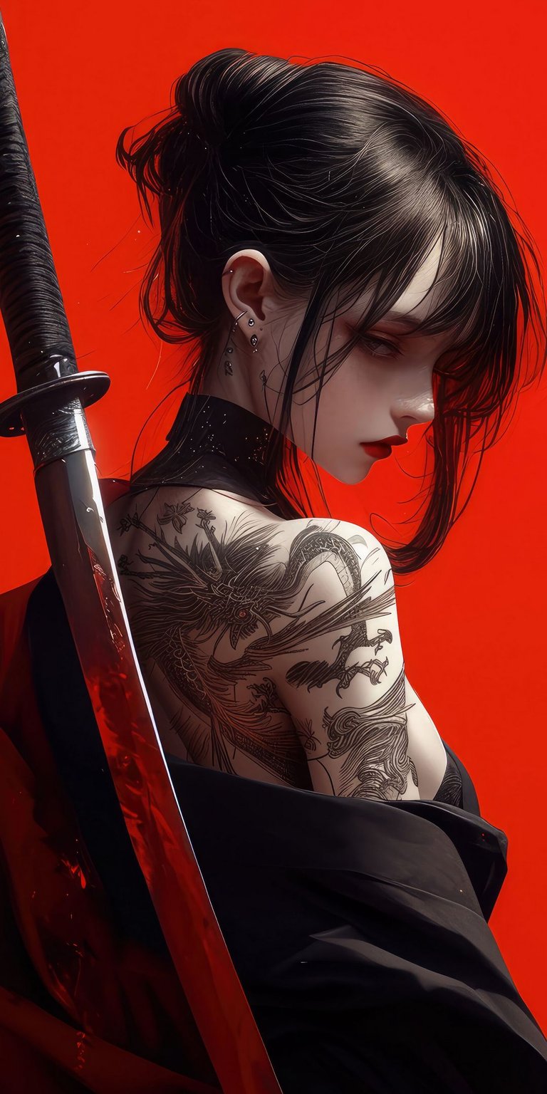 Woman Samurai wallpaper iPhone