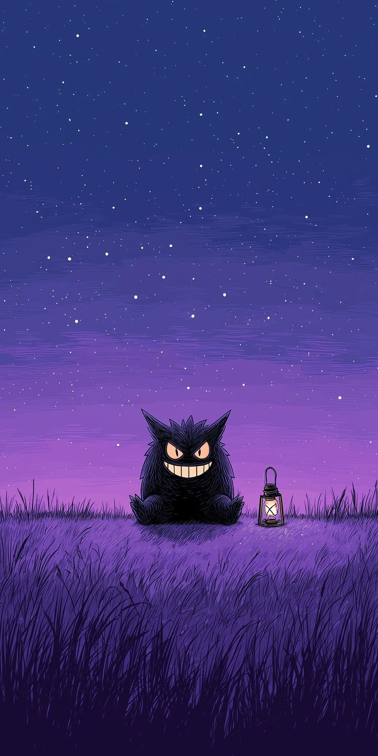 Gengar scary art wallpaper 4K