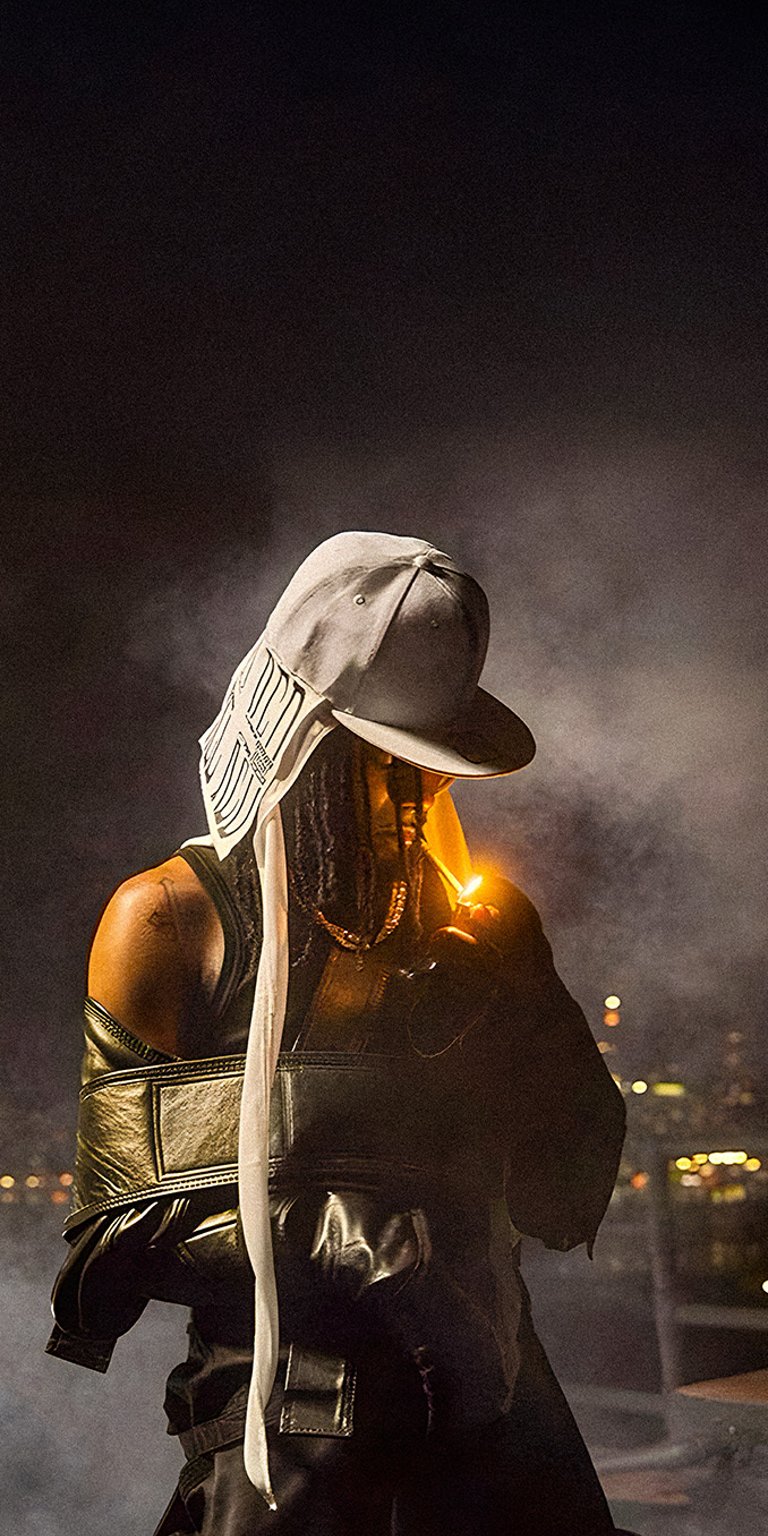 Playboi Carti wallpaper smoking iPhone