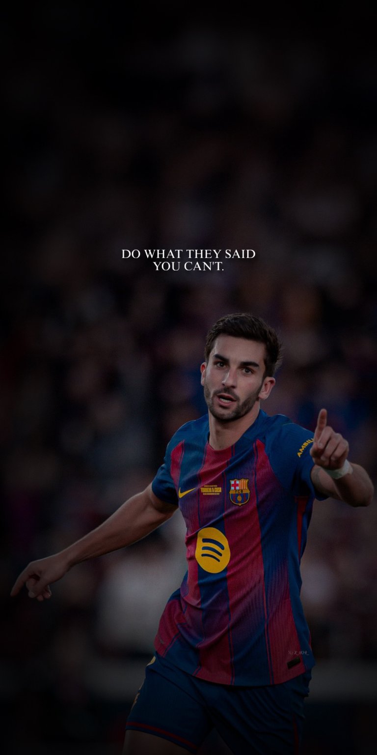 A powerful image of FC Barcelona forward Ferran Torres celebrating a goal in the club's iconic blue and red kit, accompanied by his inspirational motto: "DO WHAT THEY SAID YOU CAN'T.". The phrase reflects his resilience and journey to overcome critics. Perfect for football fans, motivational themes, and users who admire "The Shark's" mindset. Works beautifully on iPhone, Android, and AMOLED displays.