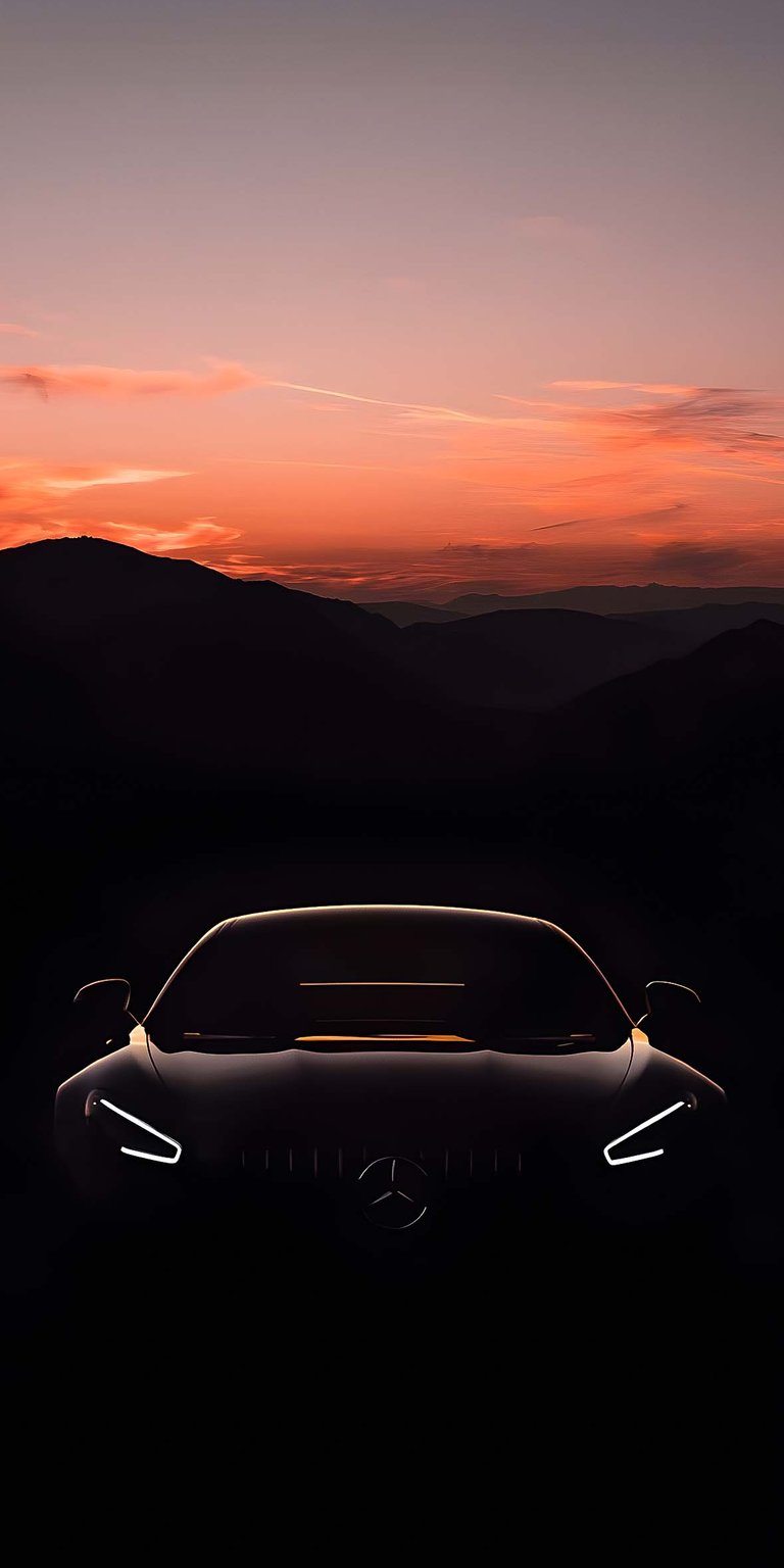 AMG GT black wallpaper for iOS HD