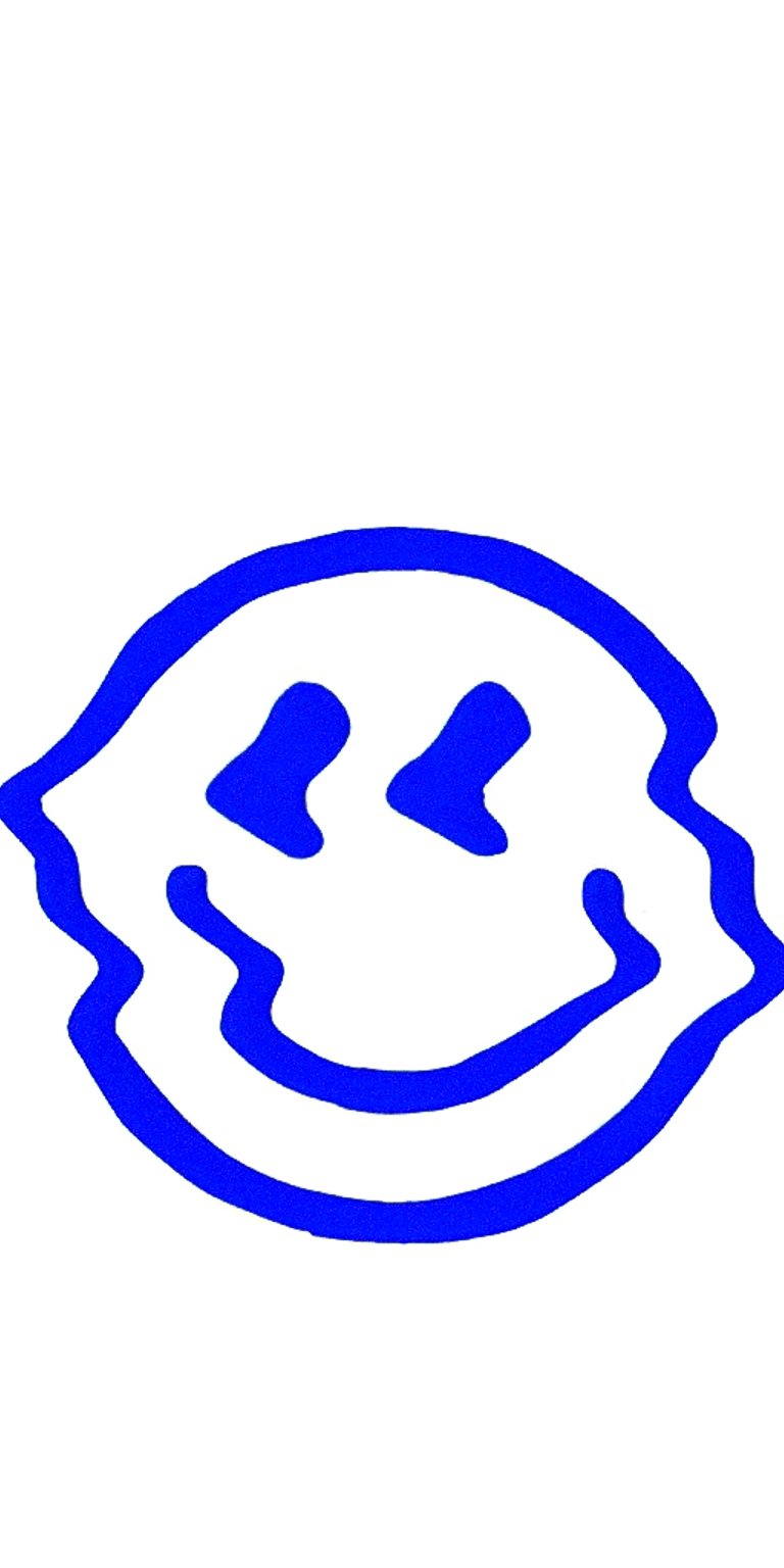 Melting smiley face iPad Wallpaper HD