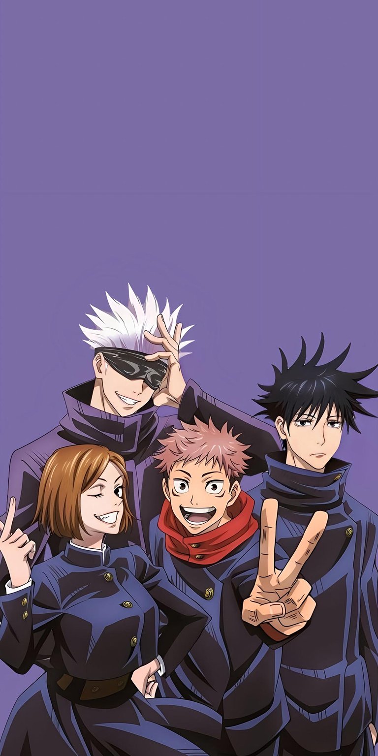 Jujutsu Kaisen characters wallpaper iPhone 4K