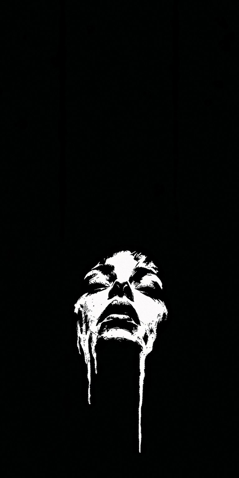 Dark photo melting wallpaper iPhone 4K