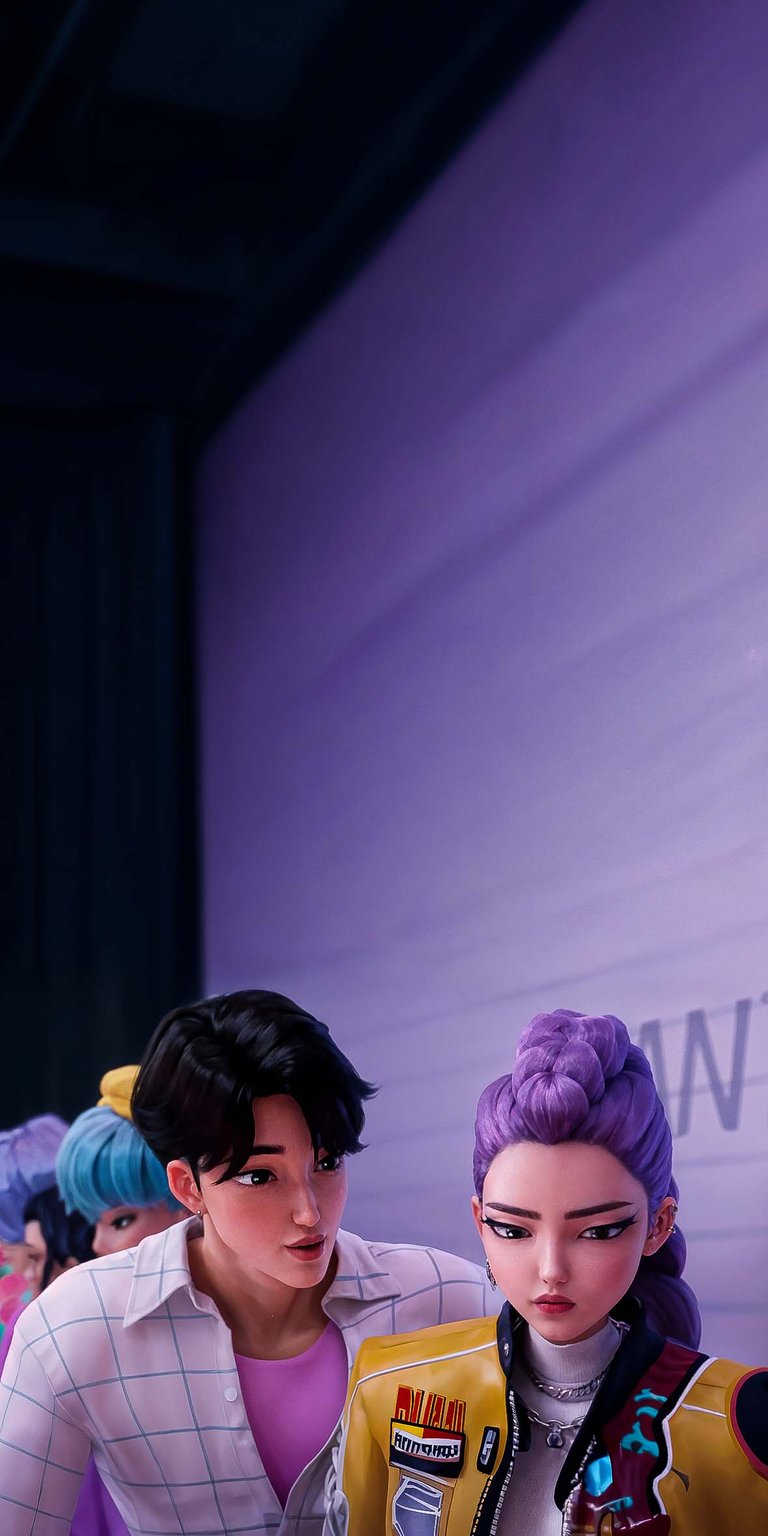 Jinu and Rumi couple iPhone wallpaper HD