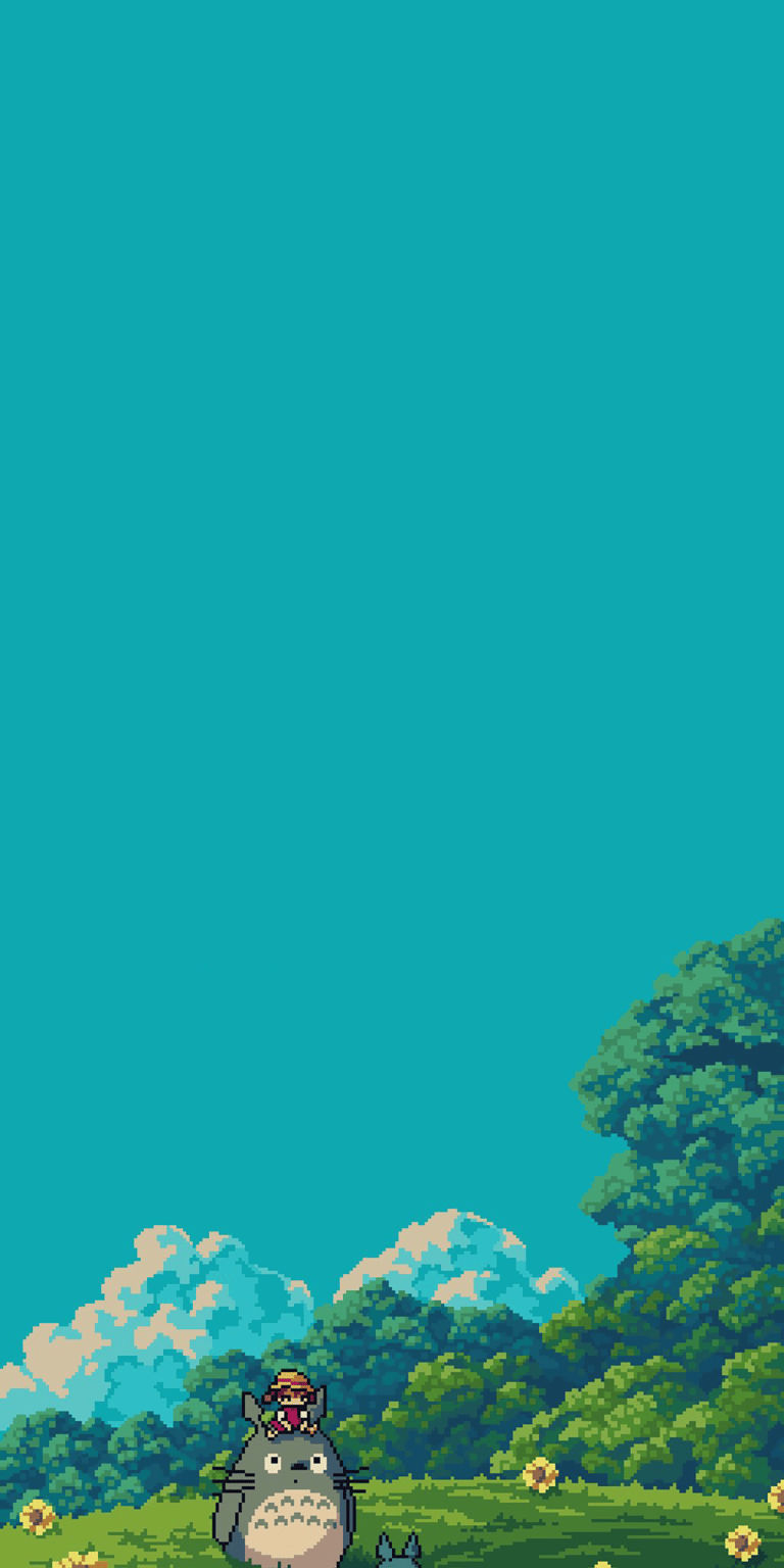 Totoro & Mei wallpaper iPhone