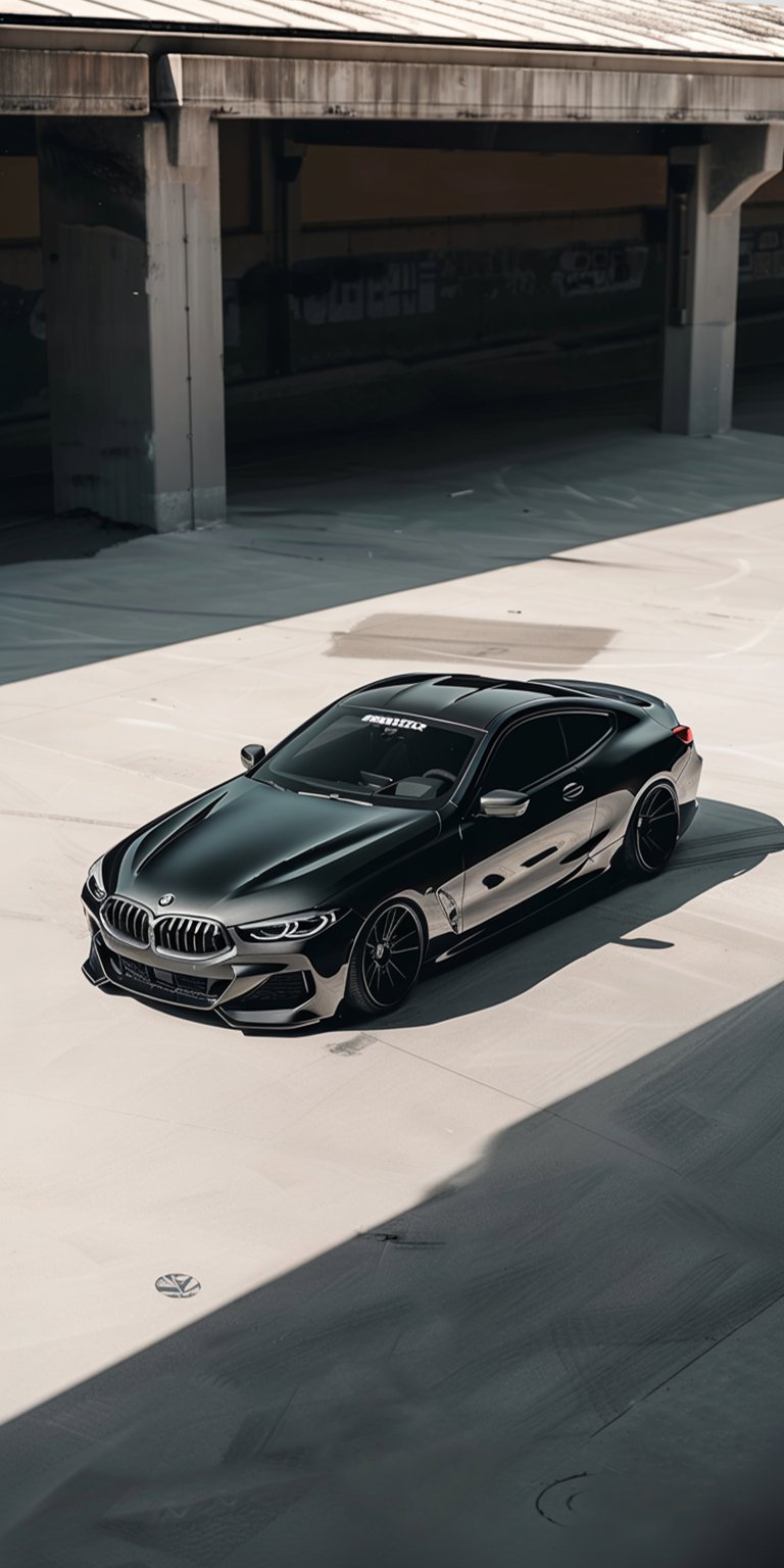 Black M5 iPhone wallpaper 4K