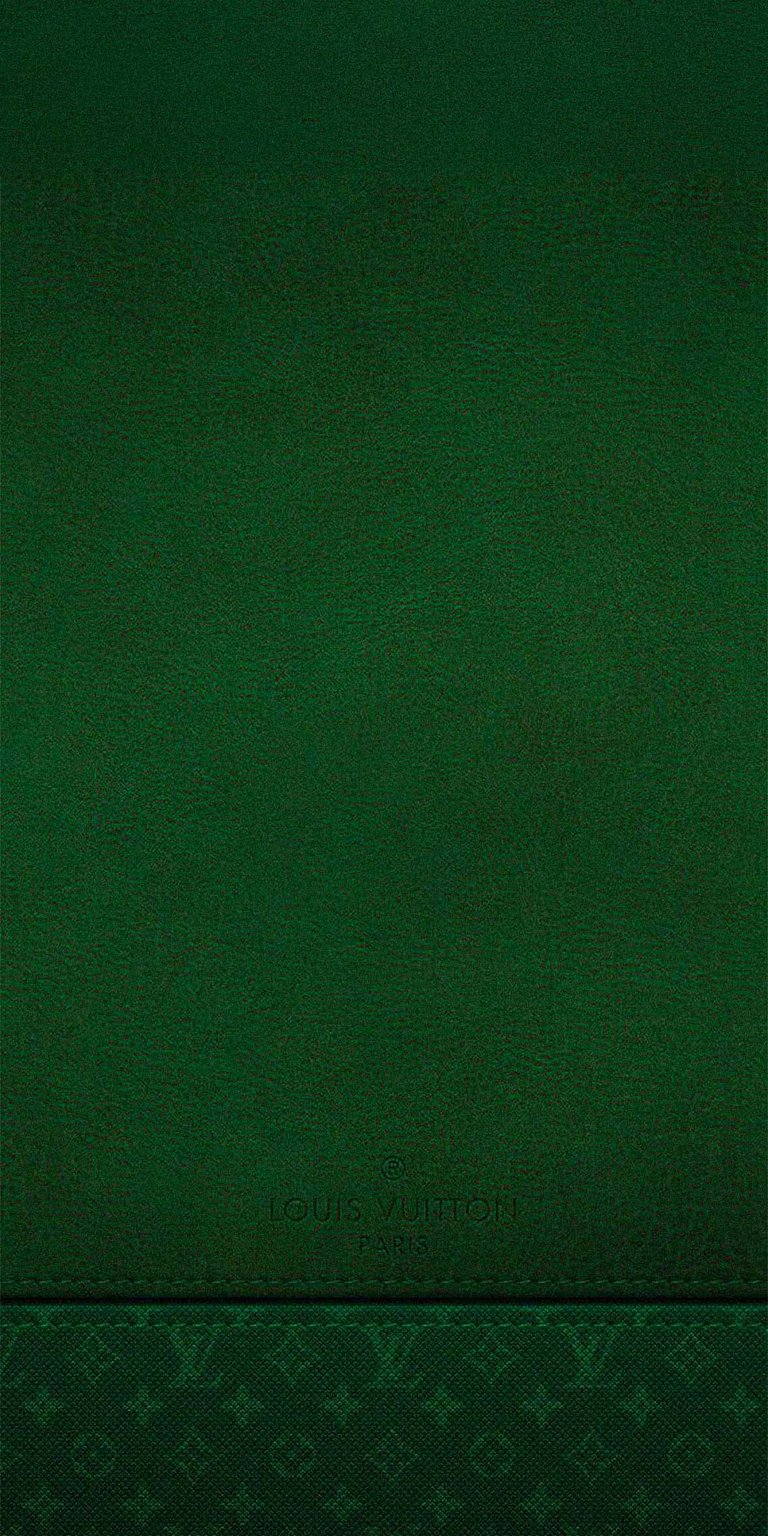 Louis Vuitton Green Leather Texture Wallpaper