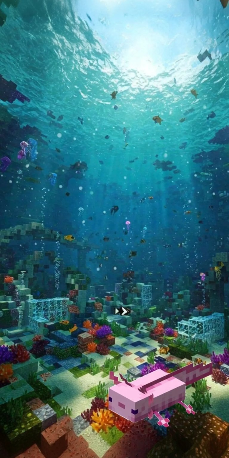 Minecraft nature iPhone wallpaper 4K