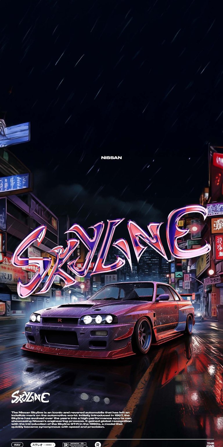 Nissan Skyline GTR poster wallpaper HD