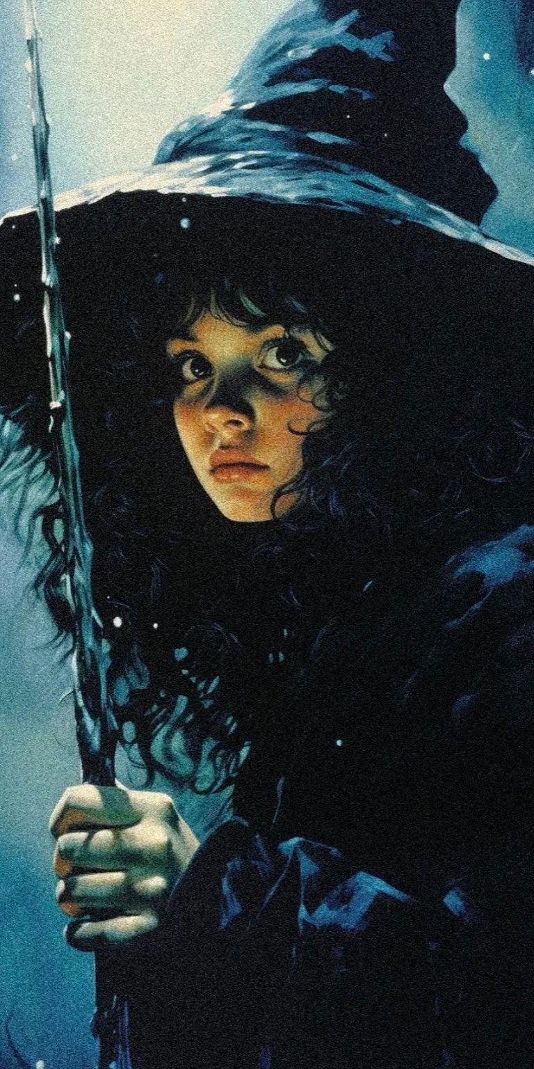 Young witch girl costume HD wallpaper mobile