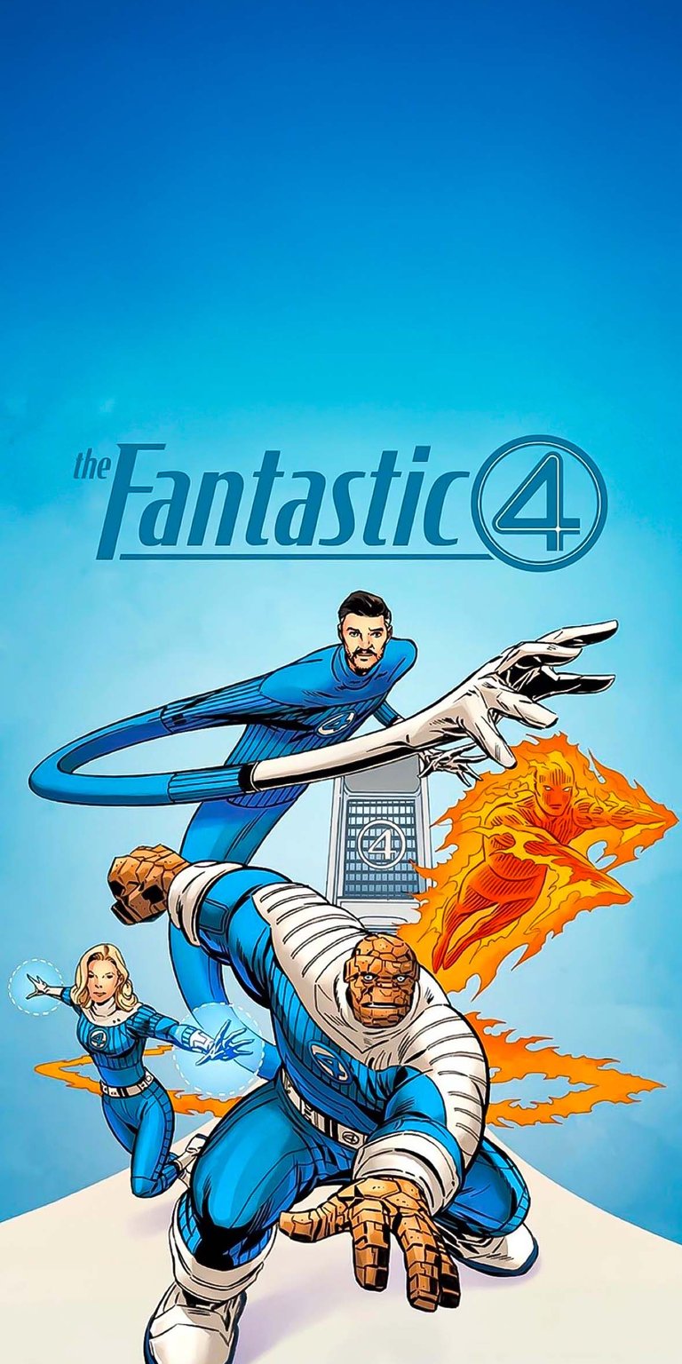 Fantastic 4 poster art wallpaper iOS