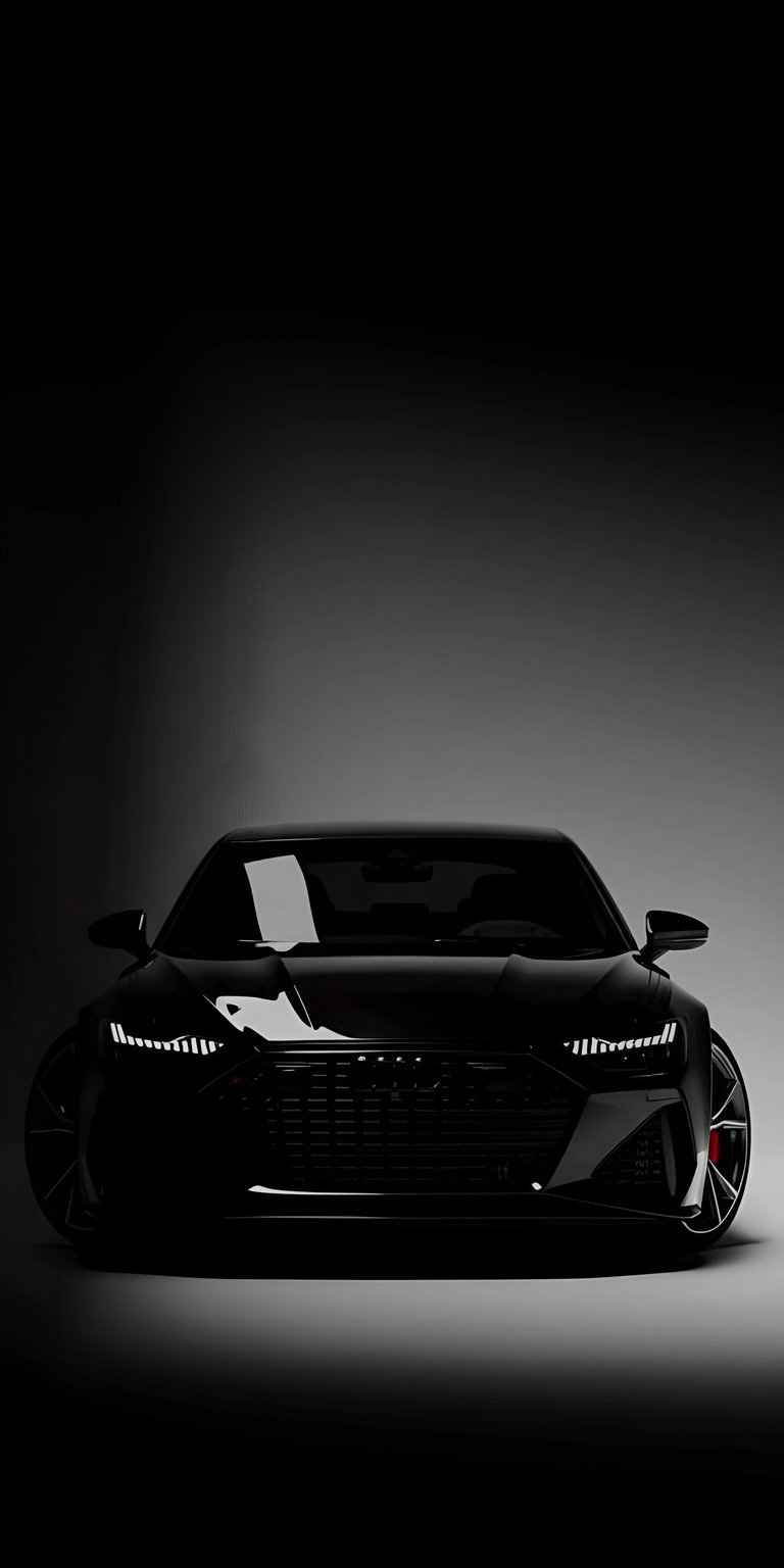 Get this stunning Audi RS7 wallpaper for your iPhone, showcasing a sleek black aesthetic in 4K resolution. This wallpaper features intricate headlight details and striking red brake calipers.