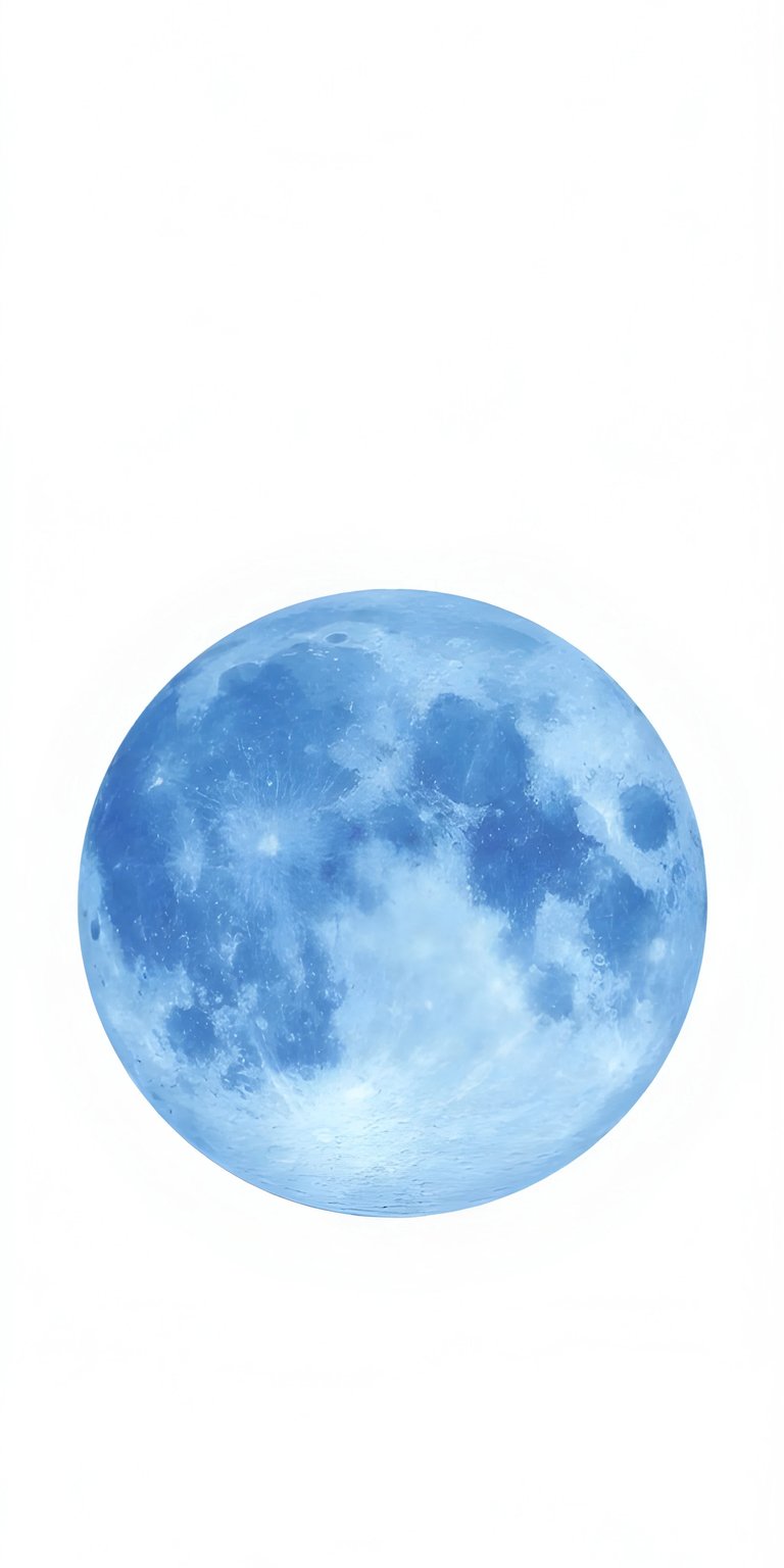 The blue moon art iPhone wallpaper 4K