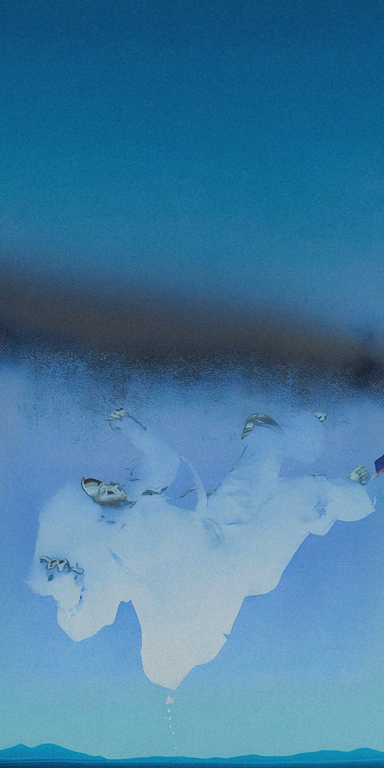 sky sea water float formation iceberg billie eilish drowning hit me hard and soft