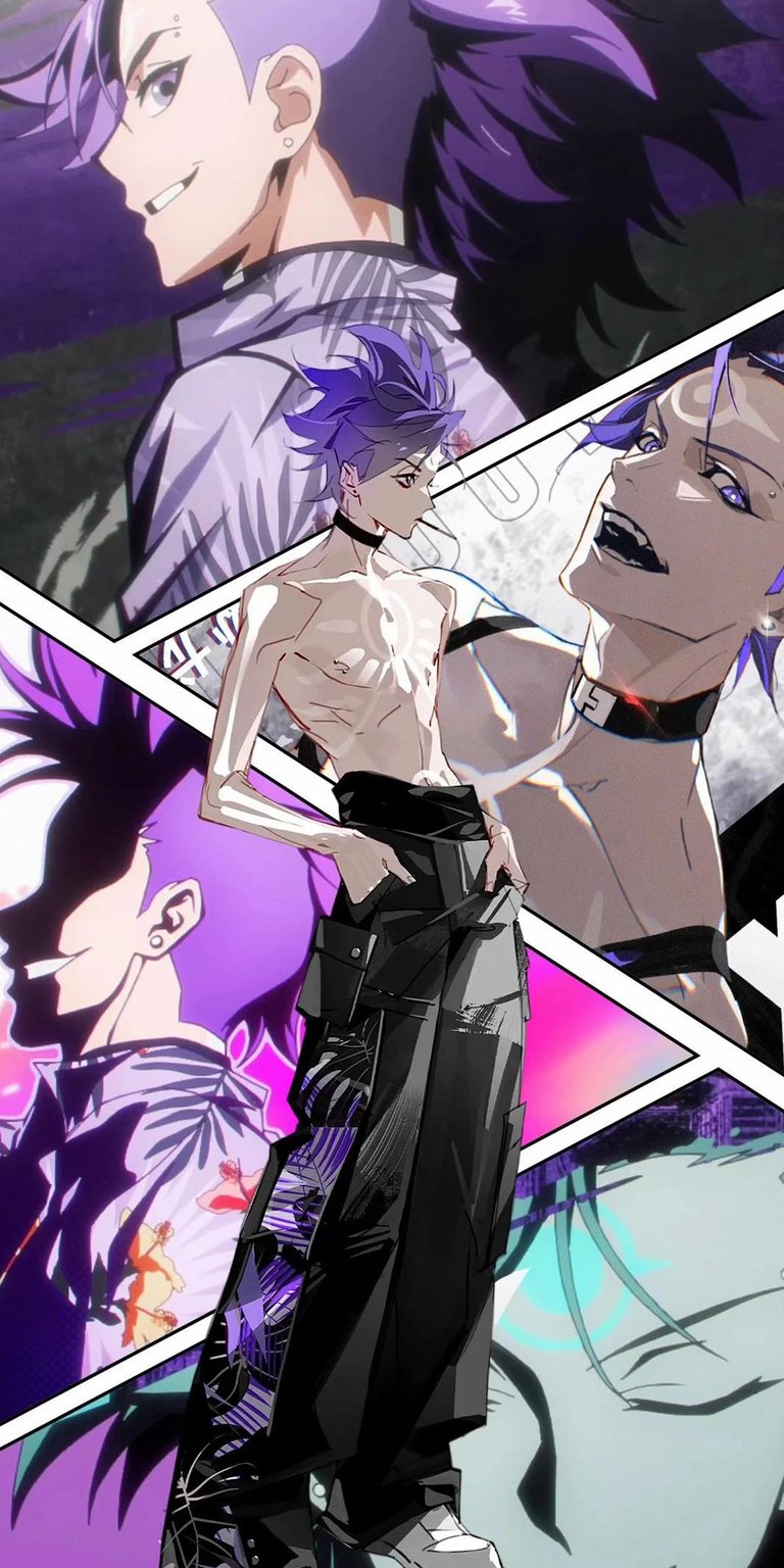 Dragon Boy collage 4K wallpaper iPhone