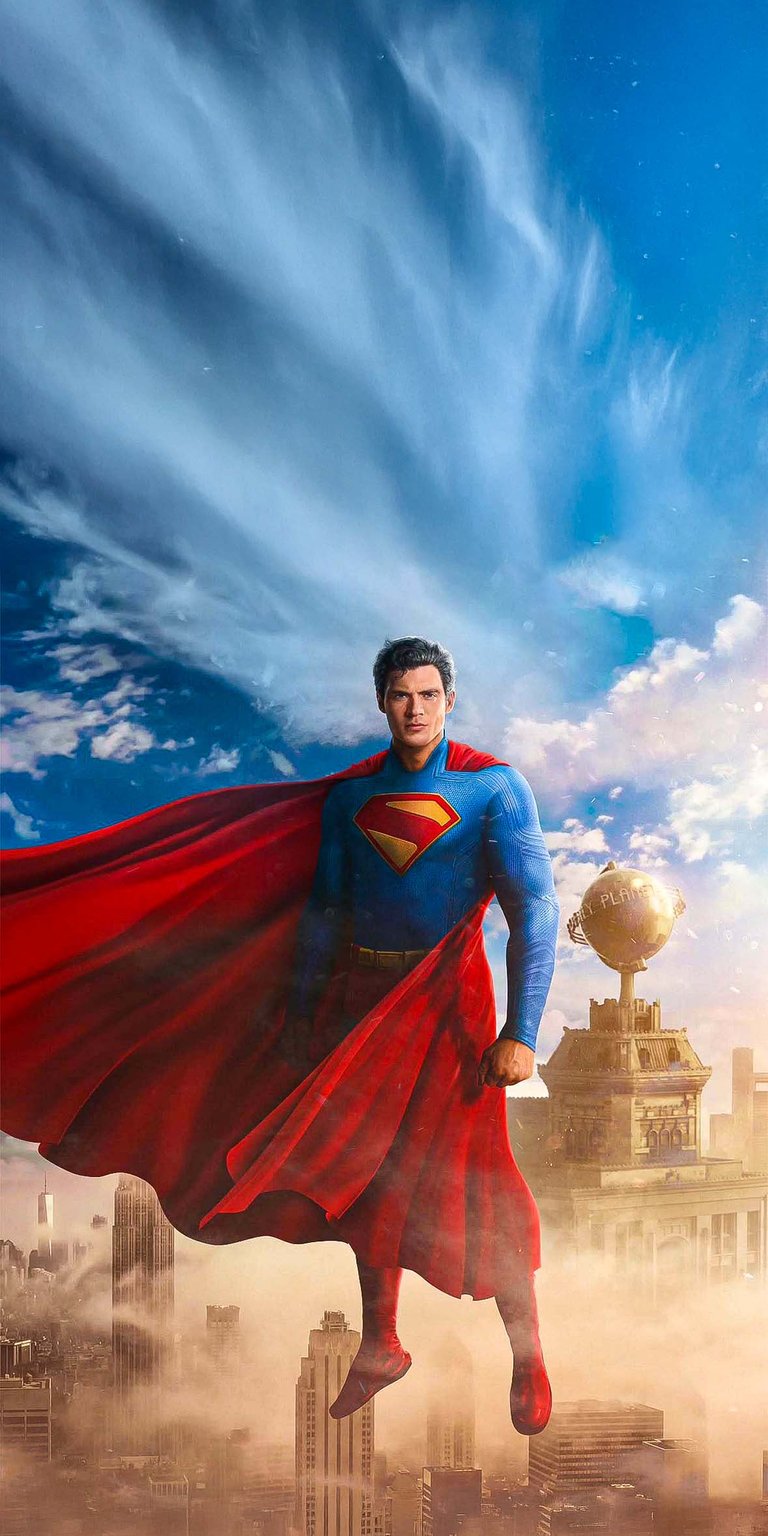 Superman movie art iOS wallpaper HD