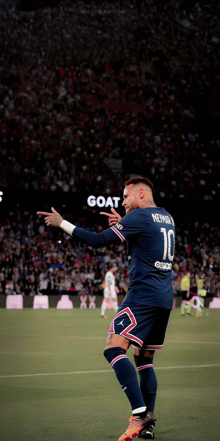 Neymar hand gun sign wallpaper